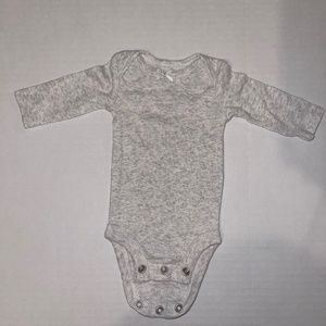Carter’s - gray preemie long sleeve onesie